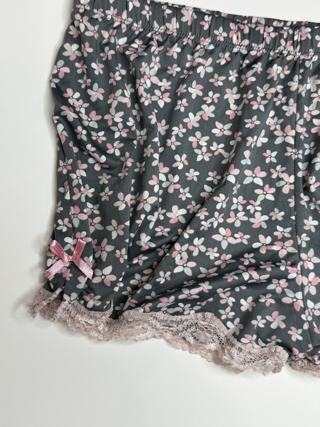 Floral Pajama Set - Top & Shorts - photo 4