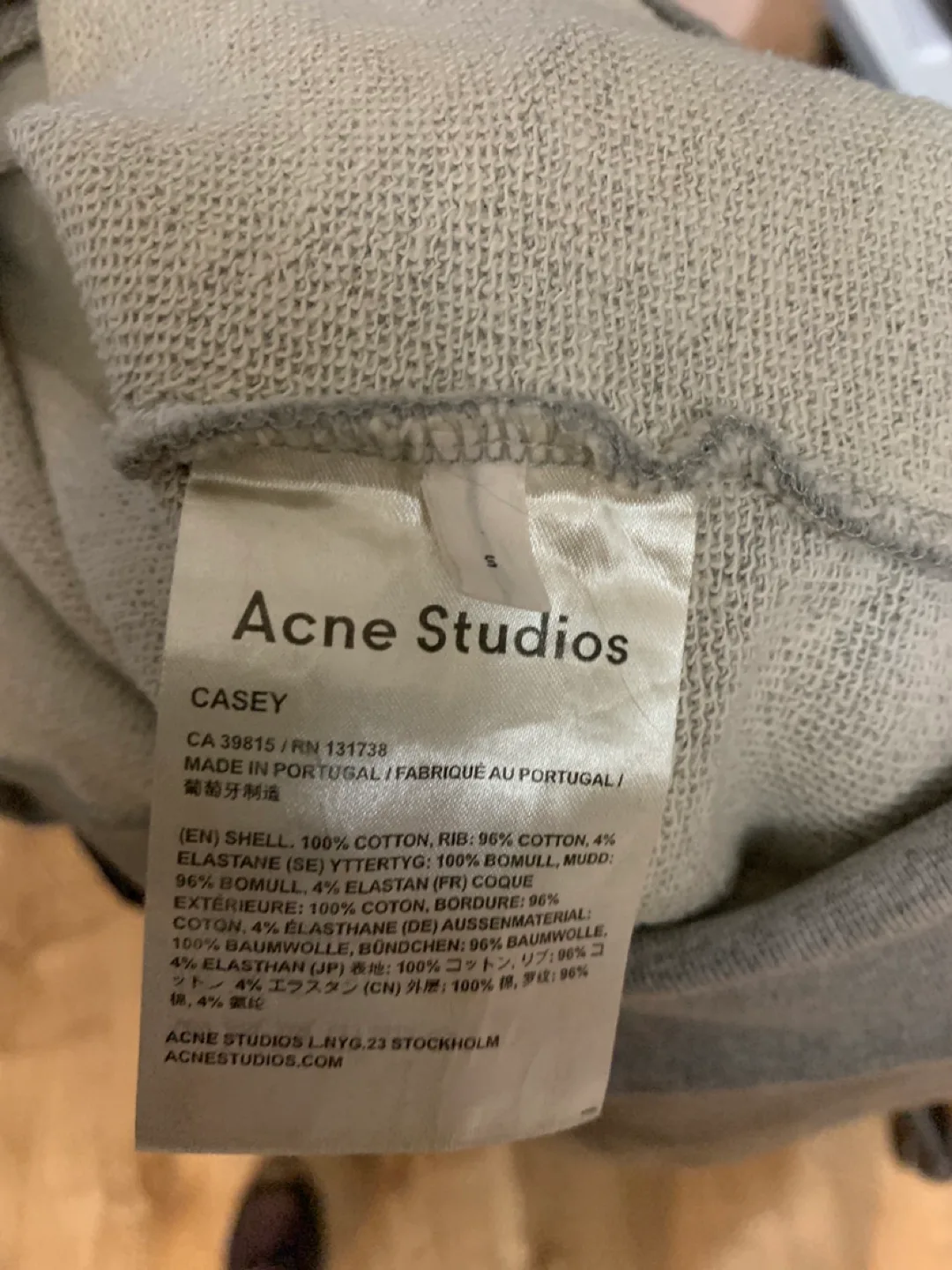 Acne Studios Casey Grey Sweatshirt image indicator(4)