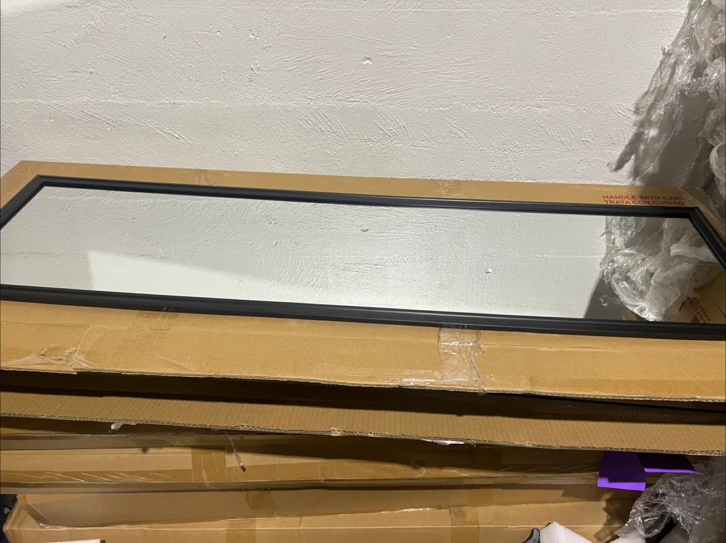 IKEA LILJETRÄD Mirror, Black, 30x115 cm image indicator(2)