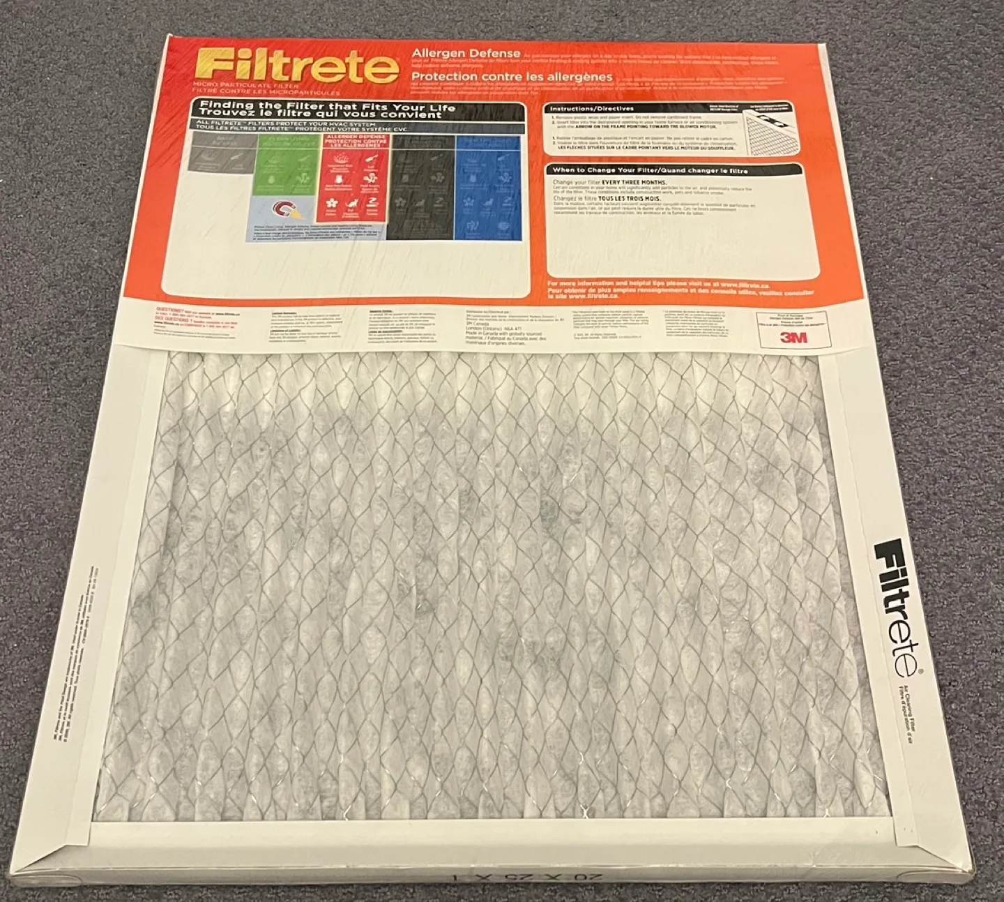 3M Filtrete Micro Particulate Furnace Air Filter - 20x25x1 - New image indicator(2)