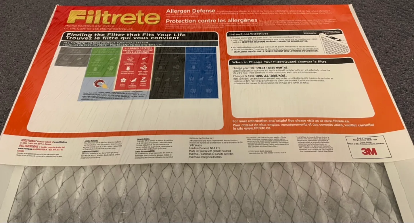 3M Filtrete Micro Particulate Furnace Air Filter - 20x25x1 - New image indicator(4)