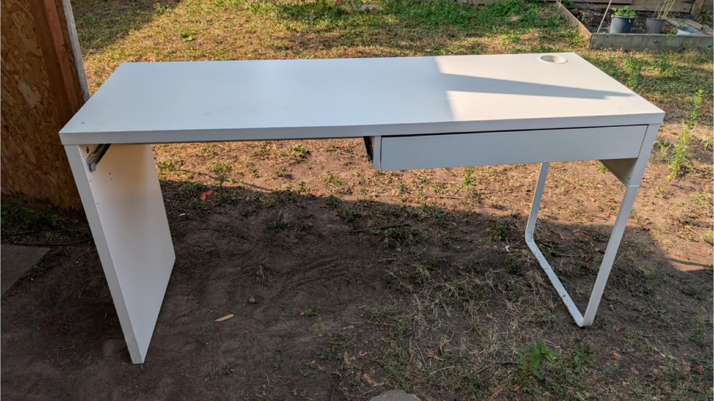 IKEA White Desk with Drawer