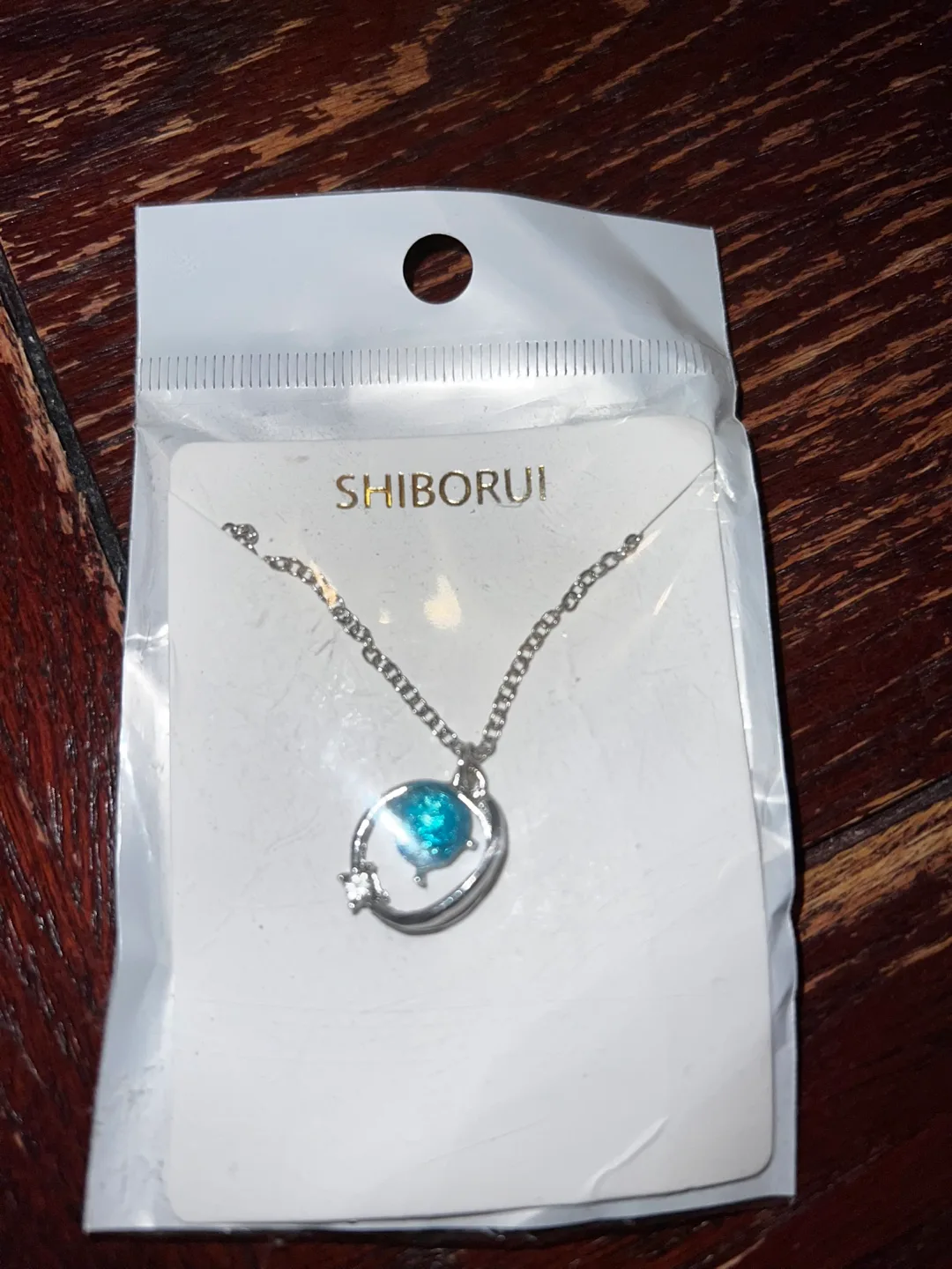 Crystal blue necklace thumbnail