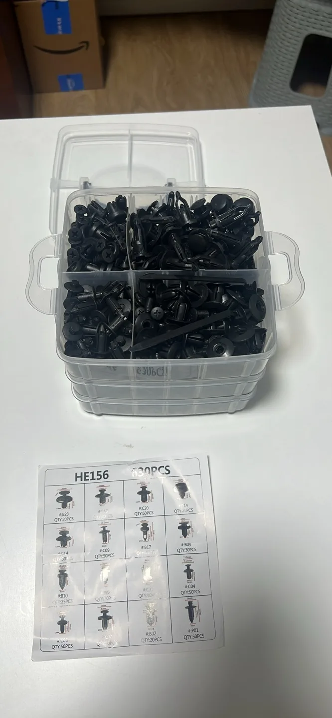 HE156 630pcs Car Retainer Clips Set thumbnail