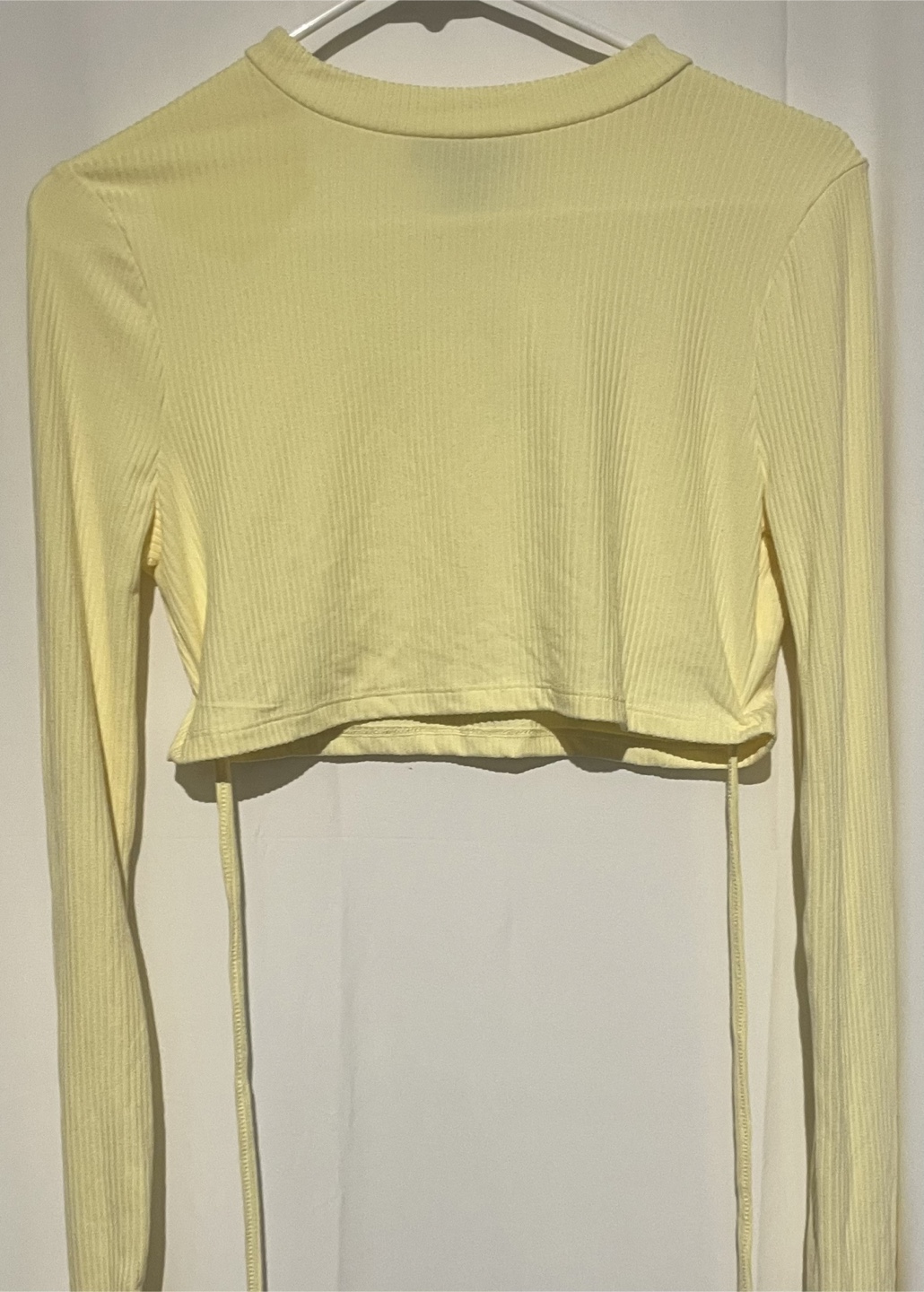 Two New Yellow Long Sleeve Crop Top - photo 2