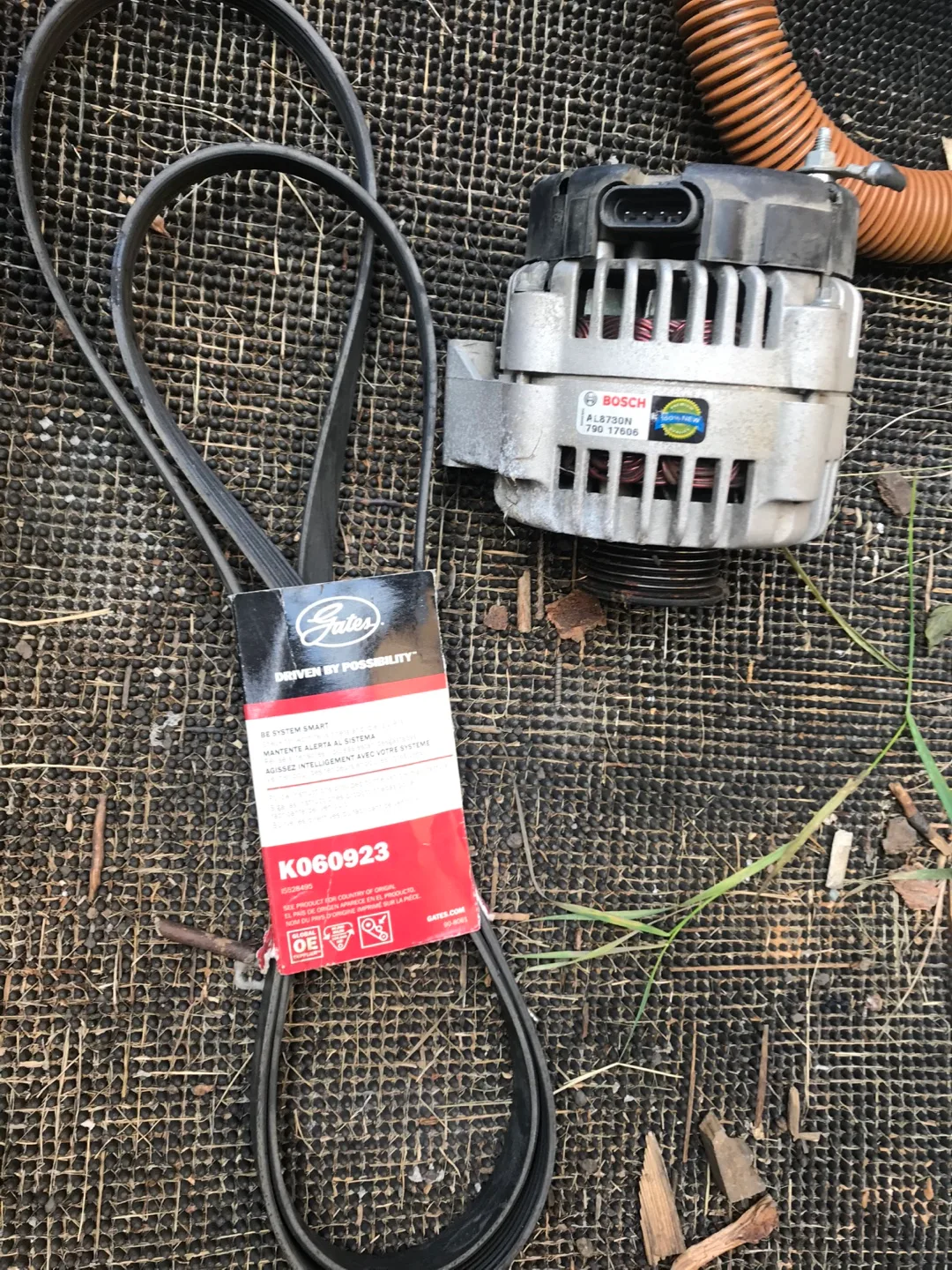 Gates K060923 Serpentine Belt & Bosch Alternator thumbnail