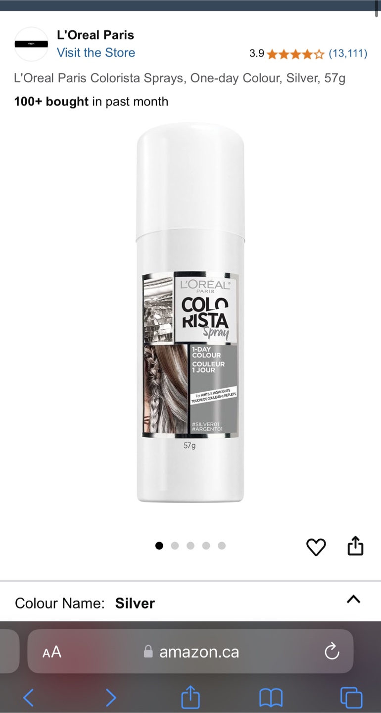 L'Oreal Colorista Silver Hair Colour Spray - photo 3