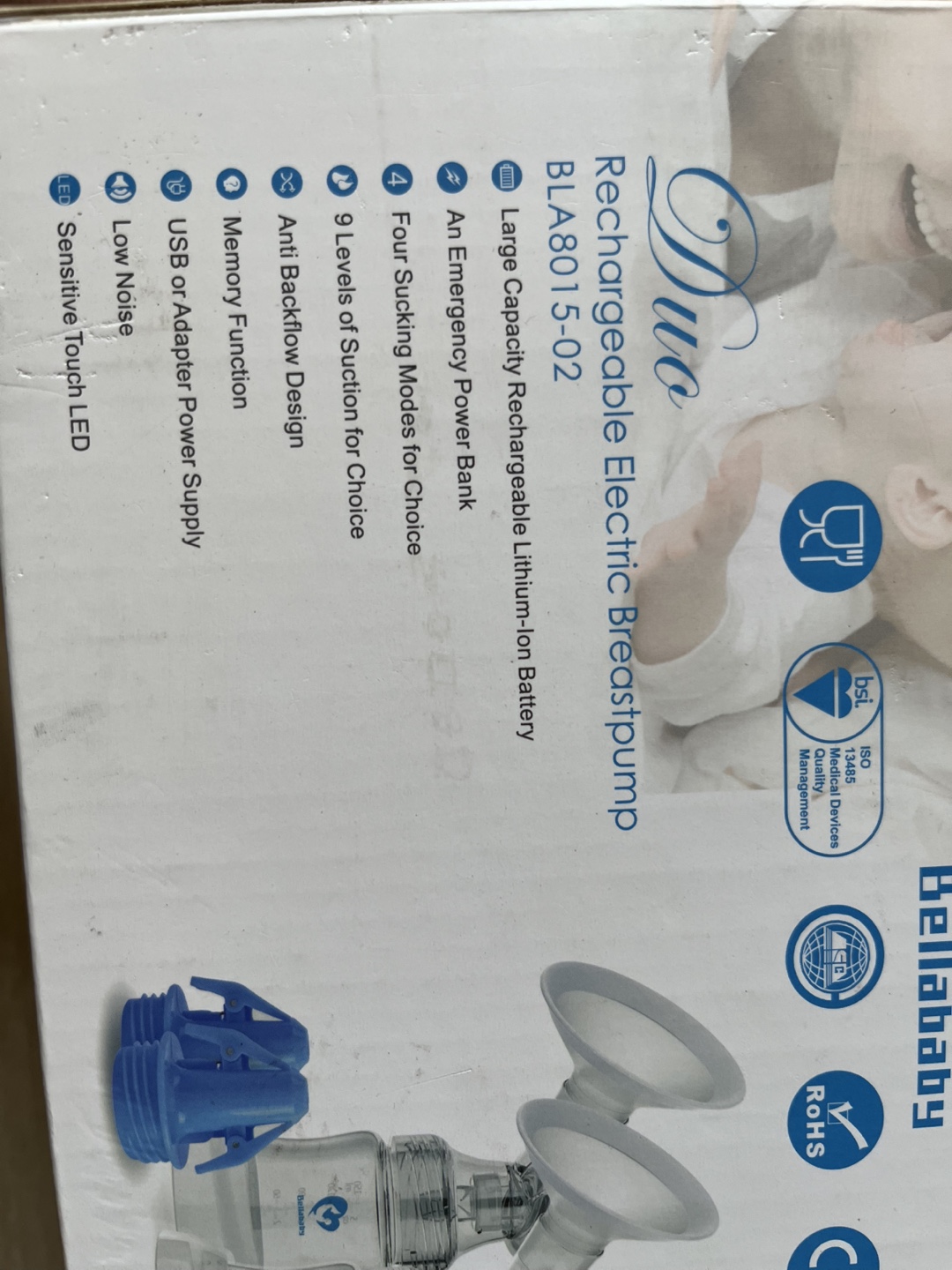Bellababy Duo Rechargeable Electric Breastpump - photo 2