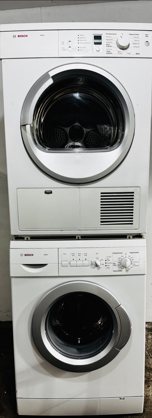 MA- Bosch Washer & Ventless Dryer Set – FREE DELIVERY