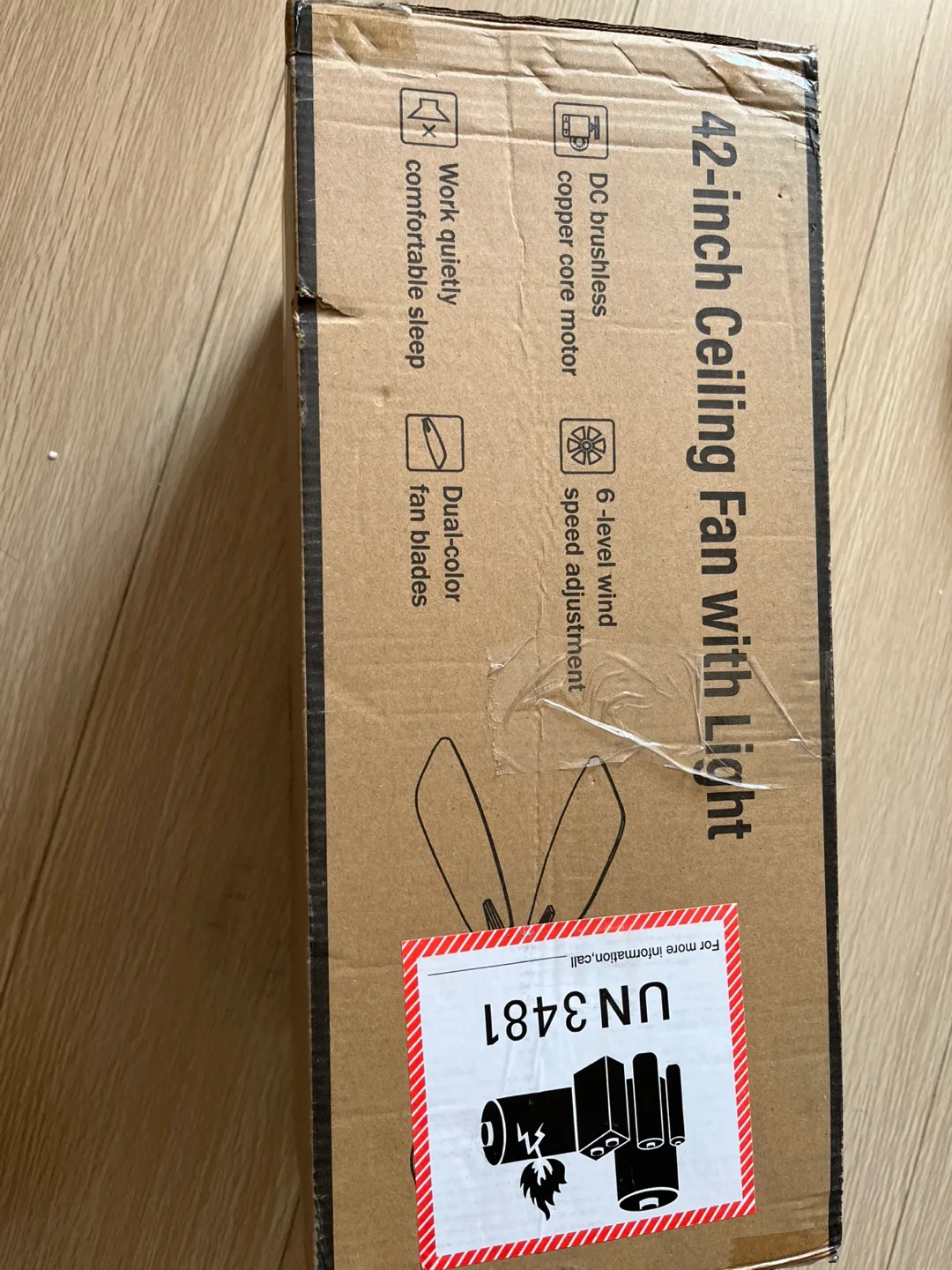 42-inch Ceiling Fan with Light - White image indicator(2)