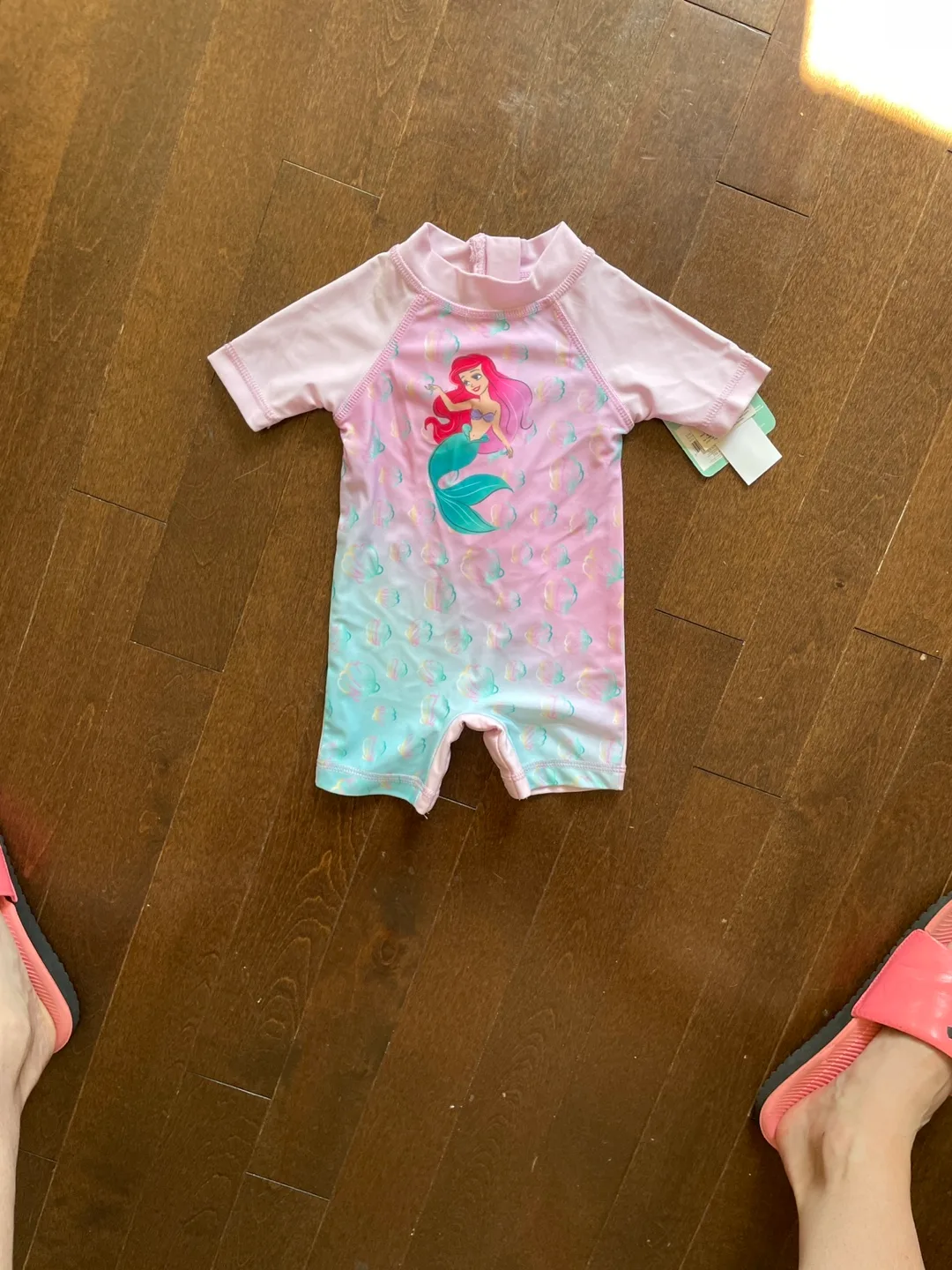 Disney Baby Mermaid Swimsuit - New 0-3M thumbnail