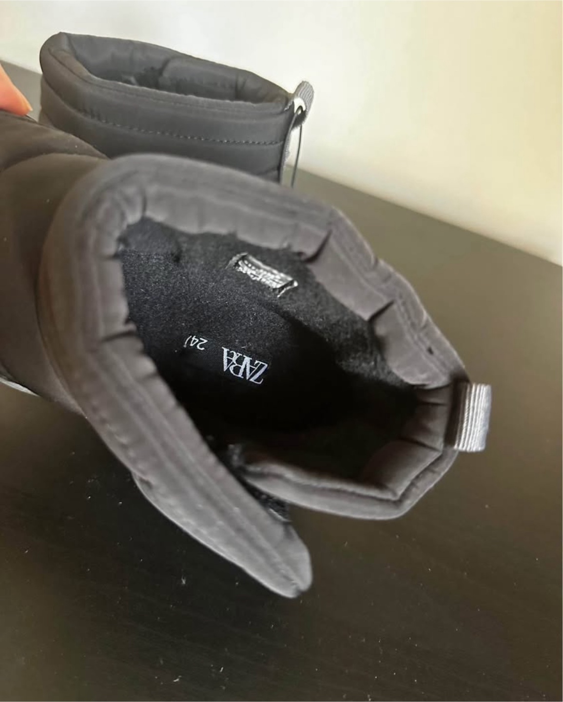 Zara Black Padded Winter Boots - Size 24 - photo 3