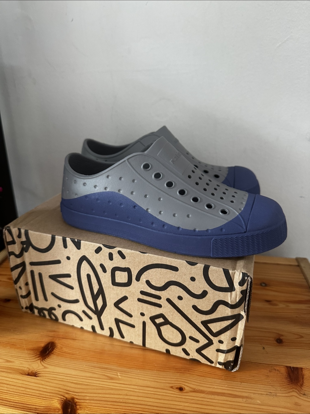 Native Jefferson Roam Shoes C13 - Grey/Blue - photo 2