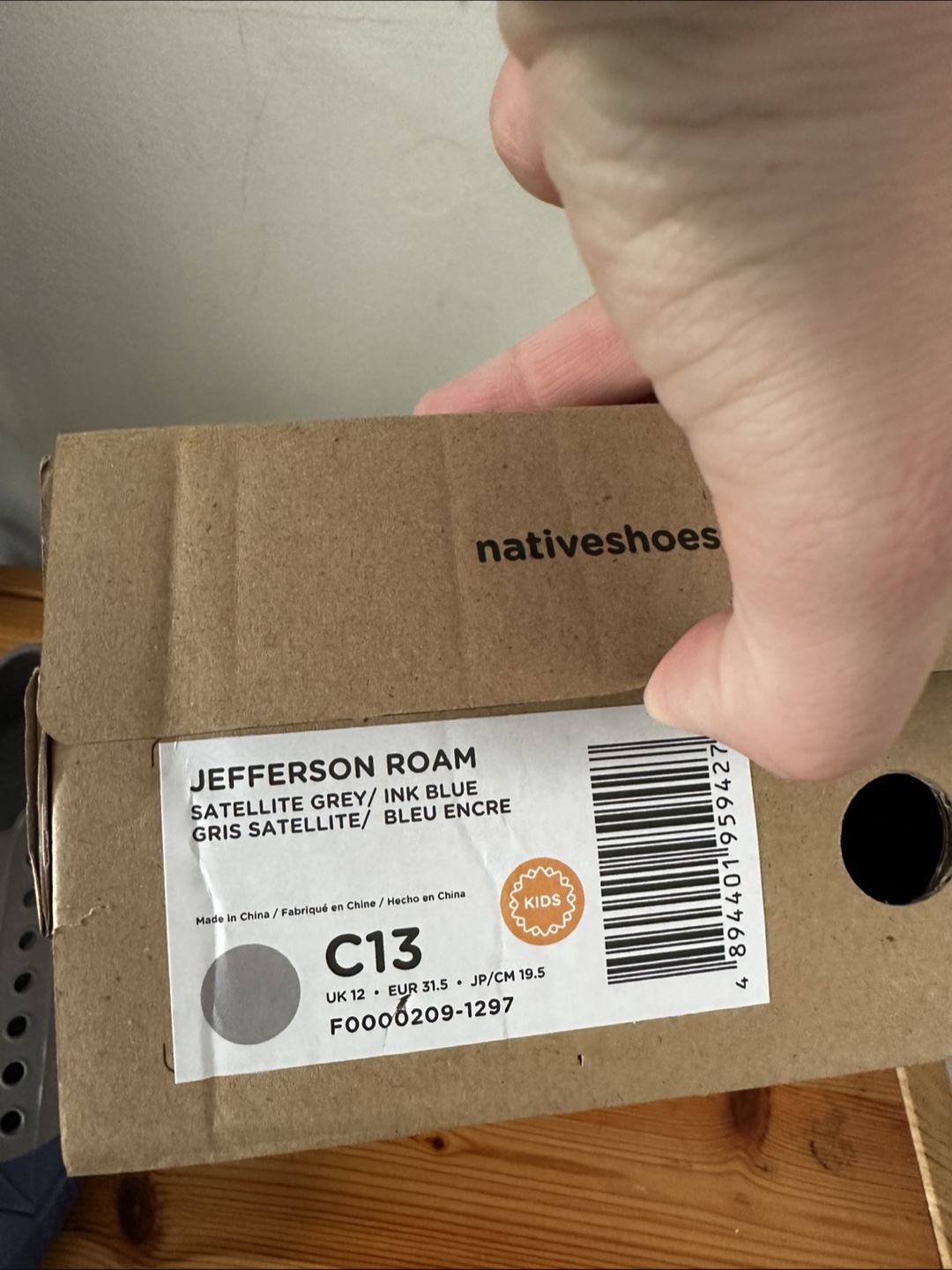 Native Jefferson Roam Shoes C13 - Grey/Blue - photo 3