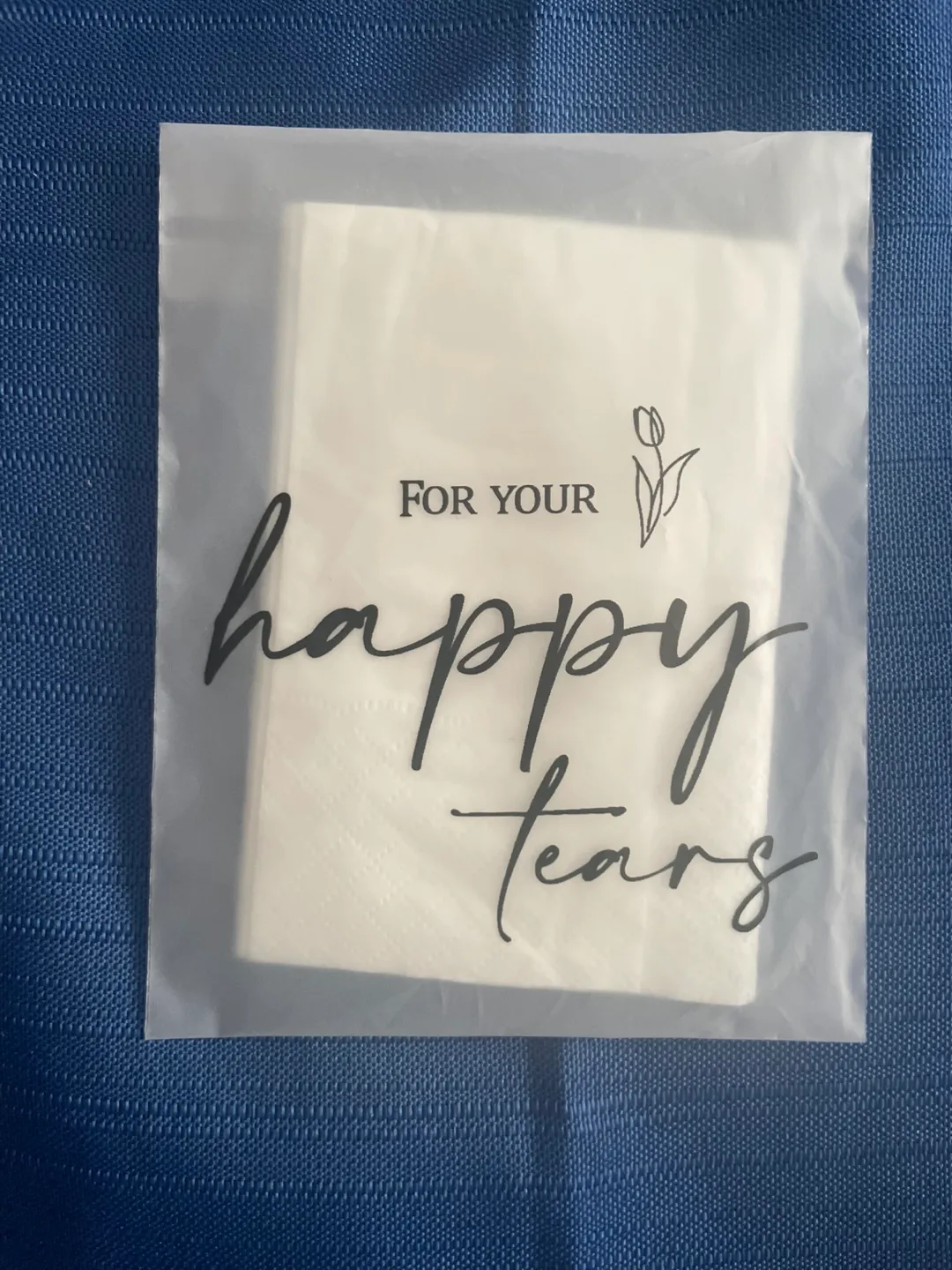 For Your Happy Tears Wedding Tissues image indicator(2)