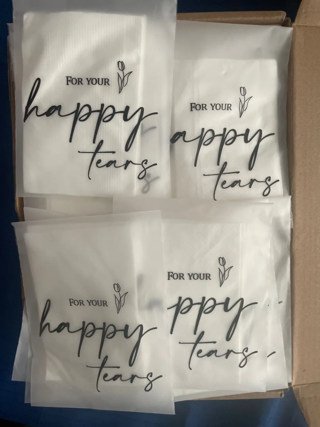 For Your Happy Tears Wedding Tissues thumbnail