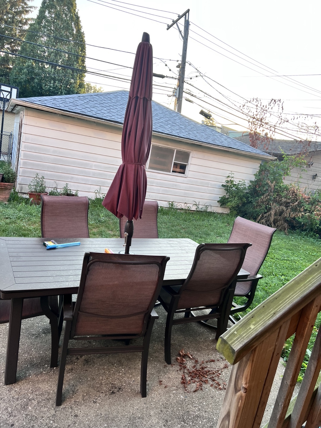 Patio Table Set with Umbrella - photo 2