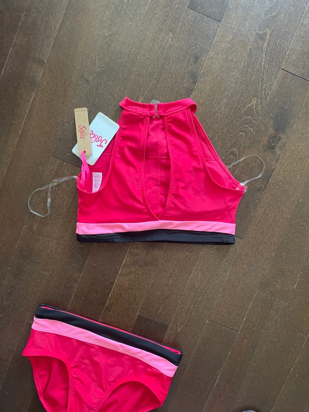 Justice Sport Two-Piece Swimsuit - Size L (12/14) image indicator(2)