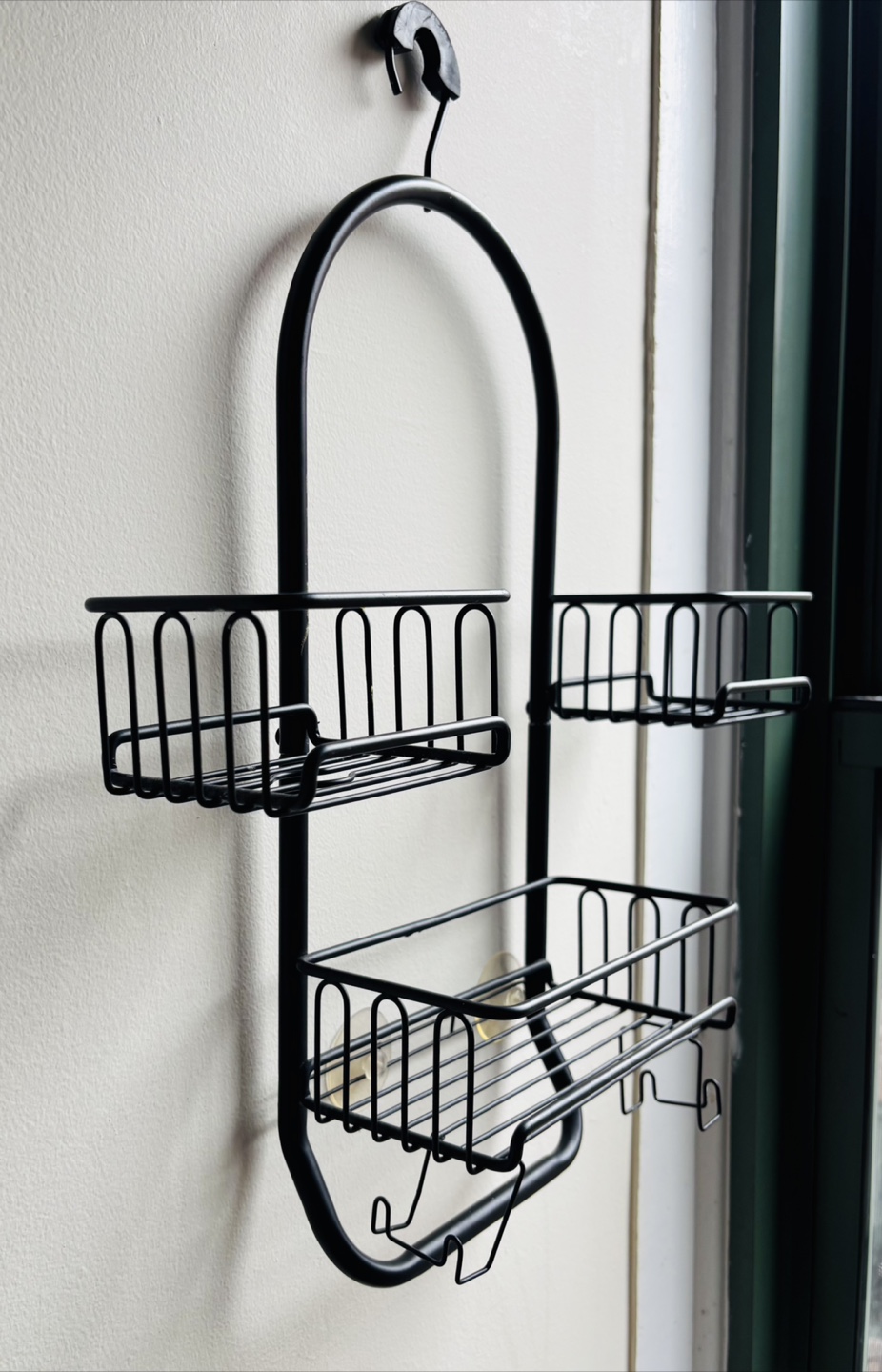 Black Hanging Shower Caddy Organizer - photo 3