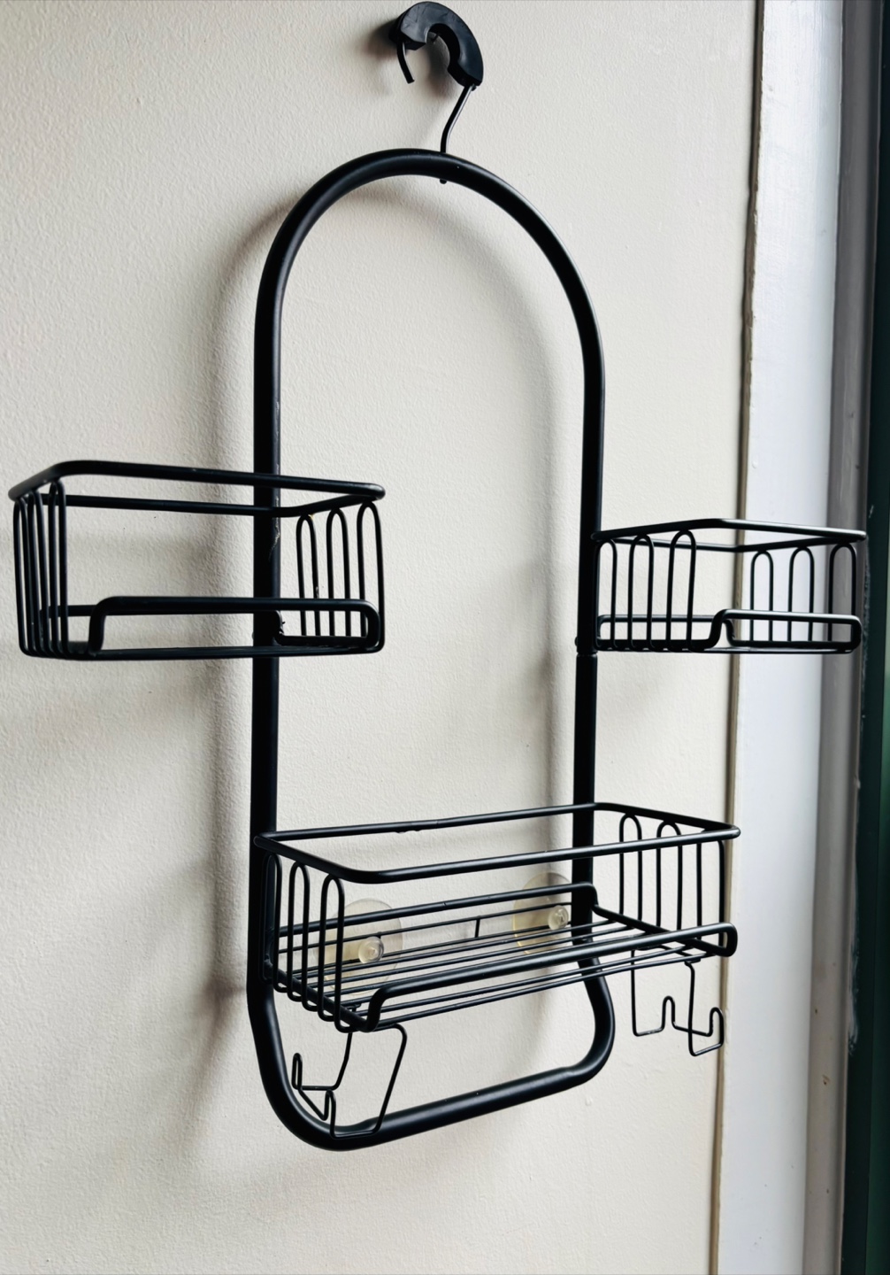 Black Hanging Shower Caddy Organizer - photo 2