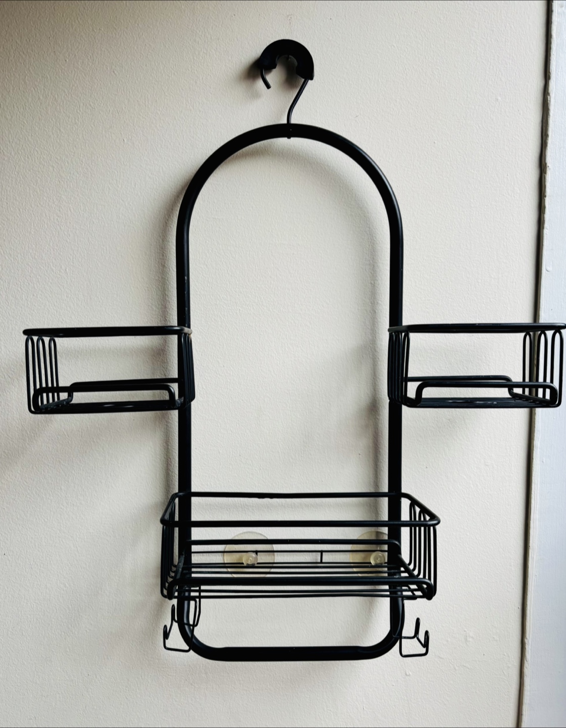 Black Hanging Shower Caddy Organizer