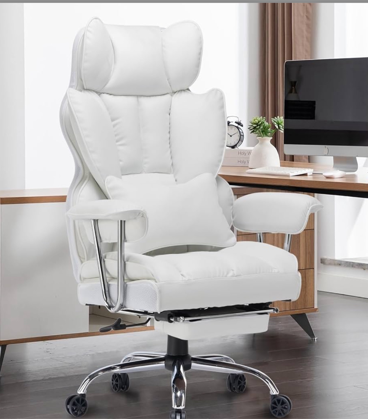 White Office Chair LK-3008T