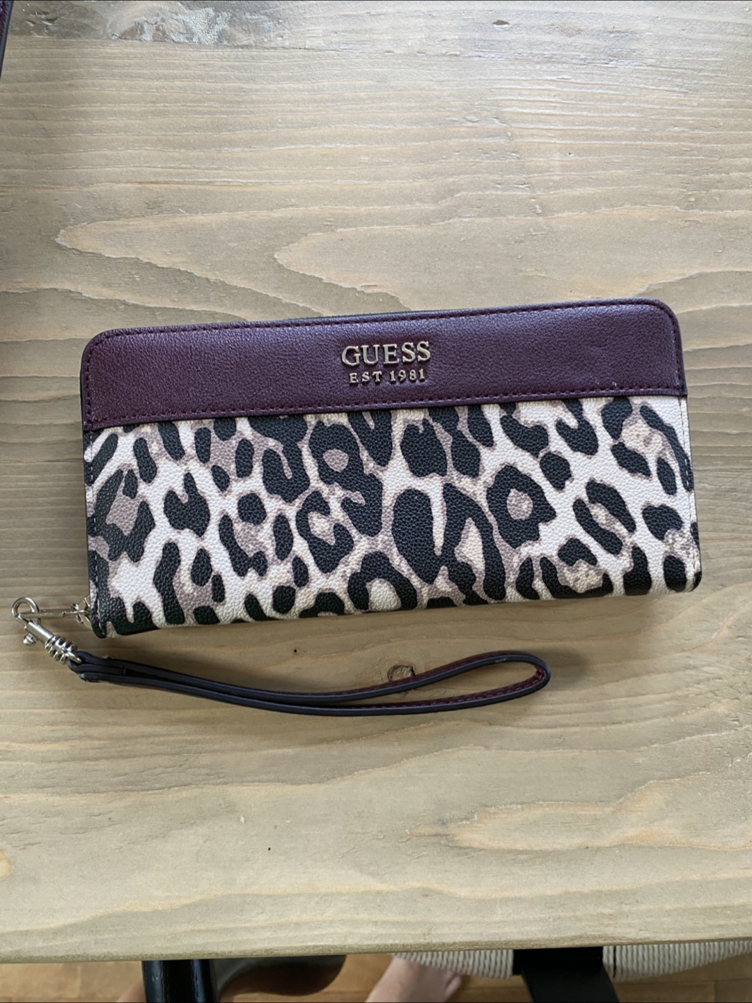 Guess Leopard Print Purse and Wallet Set - photo 4