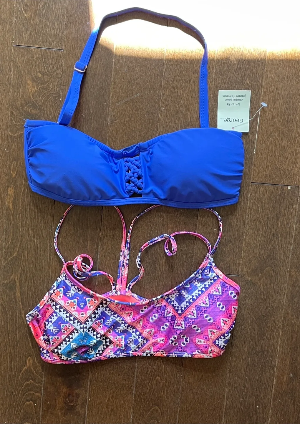 Lot of 2 George Swimsuit Tops - Size Xs thumbnail