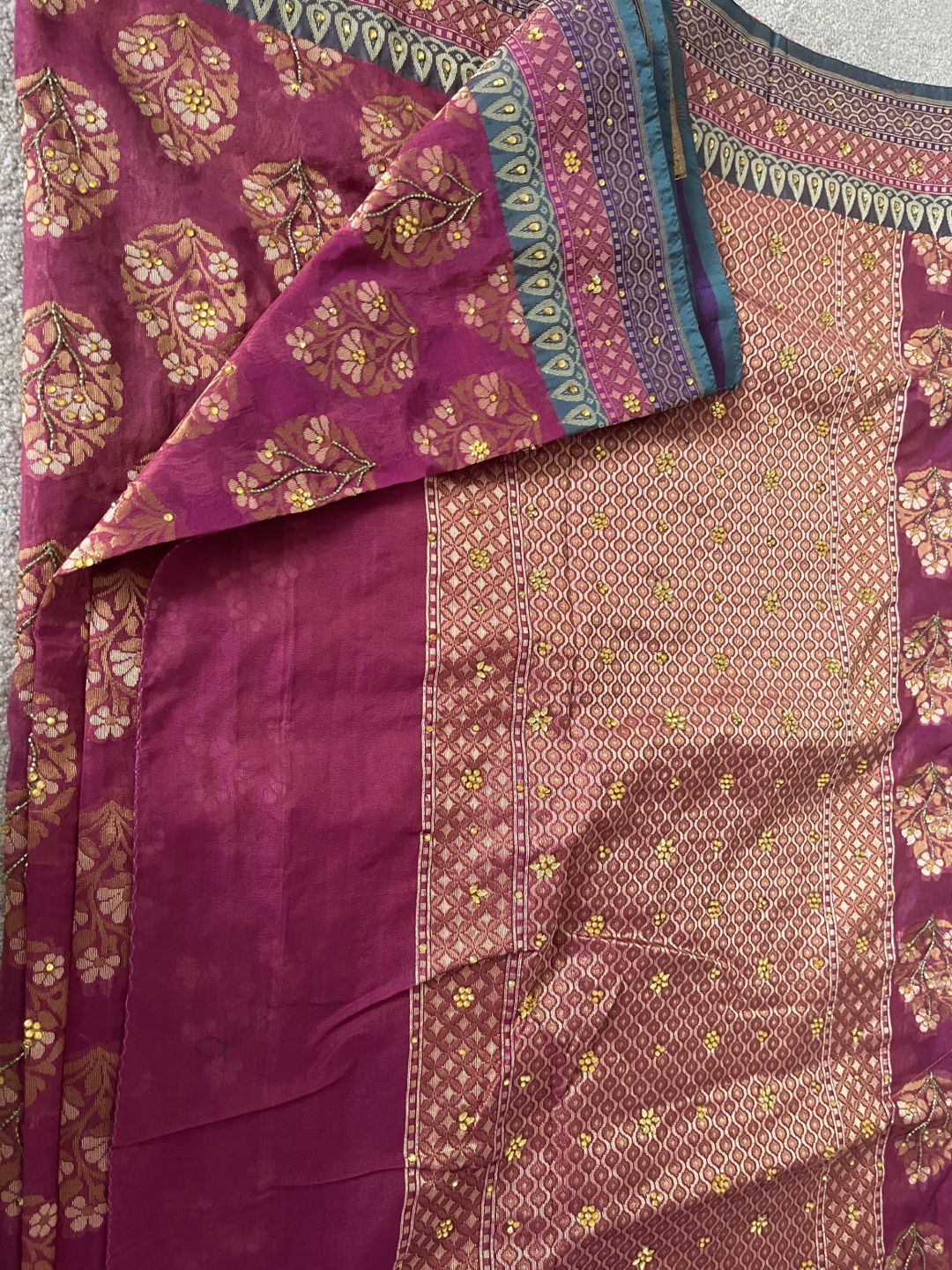 Floral Patterned Saree