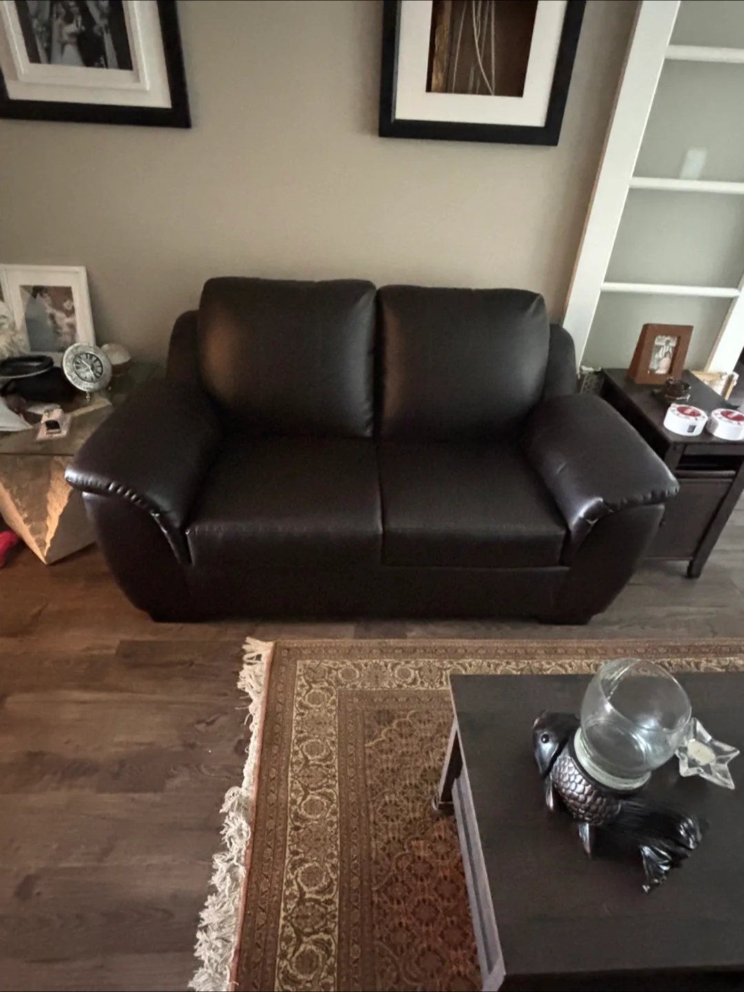 Brown Leather Sofa Set - Loveseat, 3-Seater, Armchair image indicator(2)