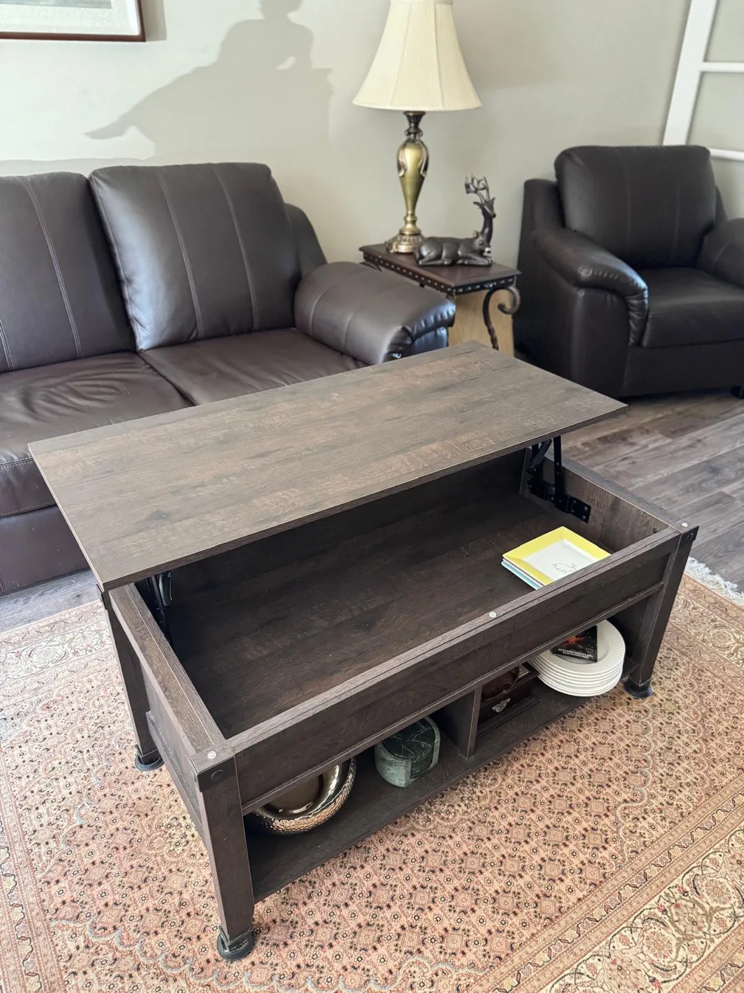 Lift Top Coffee Table - Dark Brown image indicator(2)