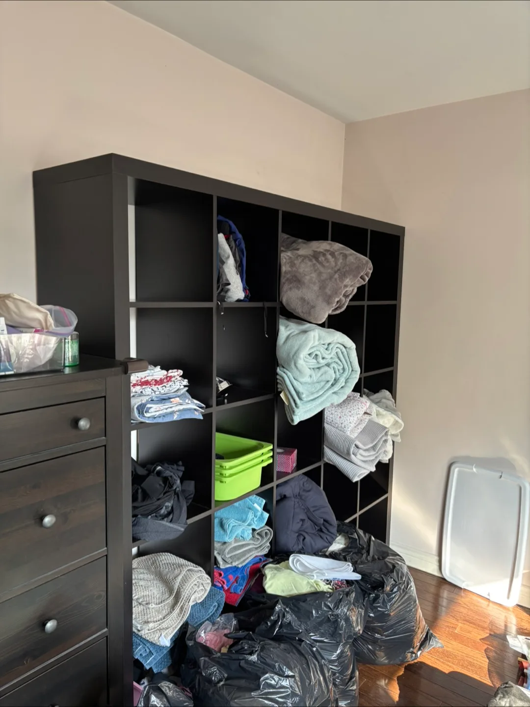 KALLAX Shelf unit, black-brown, 182x182 cm thumbnail