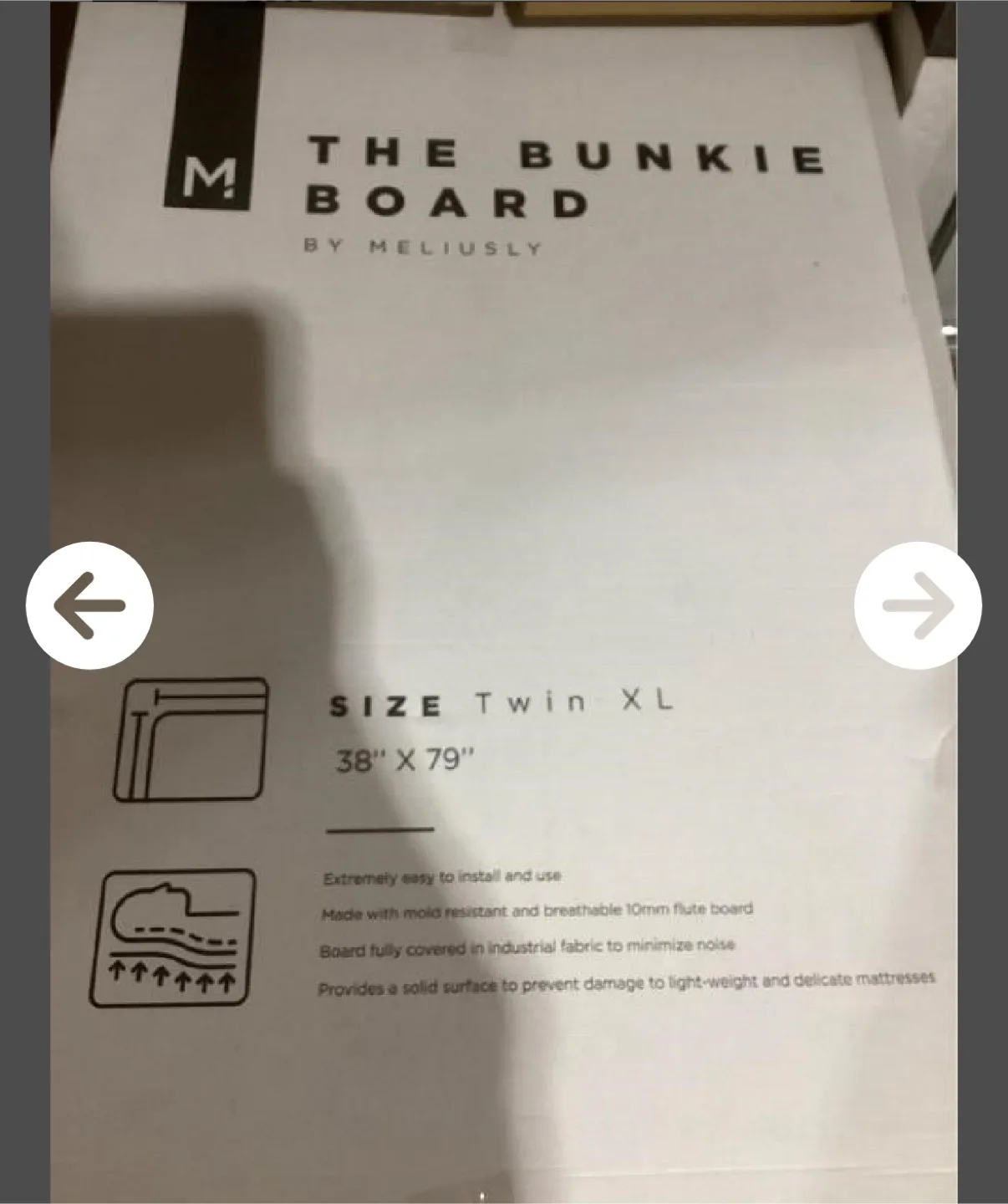 Meliusly Bunkie Board Twin XL - brand new image indicator(3)