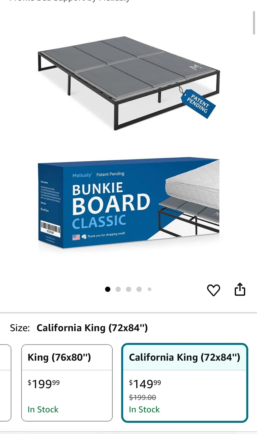 Meliusly Bunkie Board - California King Size thumbnail