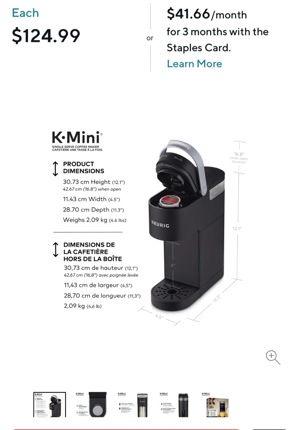 Keurig K-Mini Single Serve Coffee Maker - Black image indicator(2)