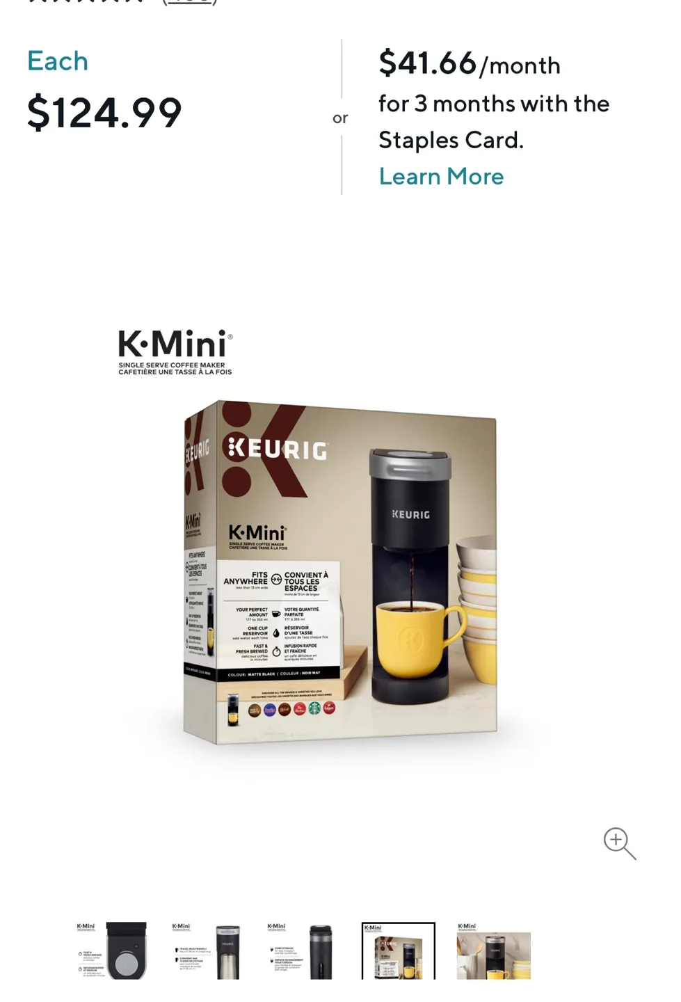 Keurig K-Mini Single Serve Coffee Maker - Black