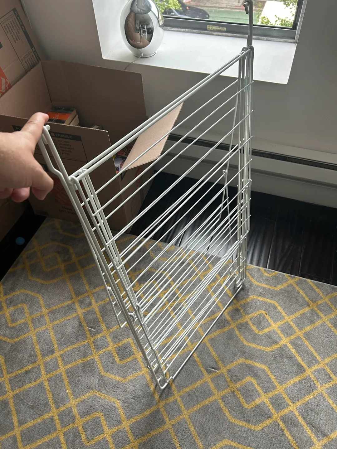 White Metal Clothes Drying Rack (ikea) image indicator(3)