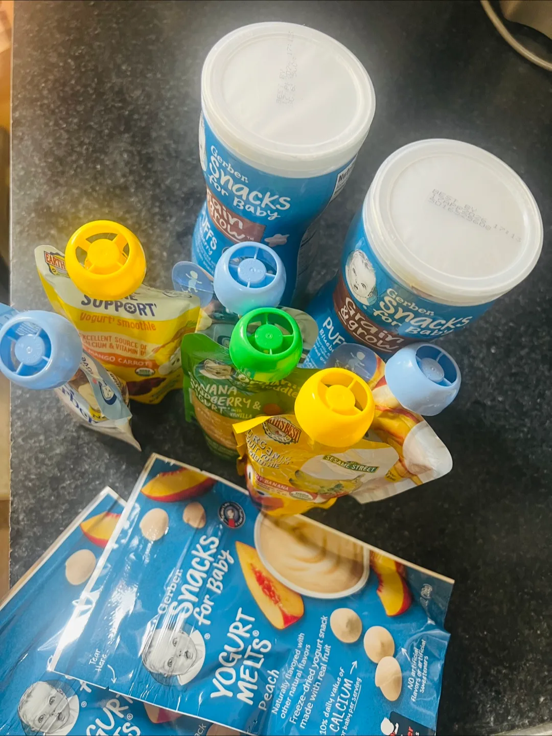 Gerber baby puffs, puree and yogurt melts thumbnail