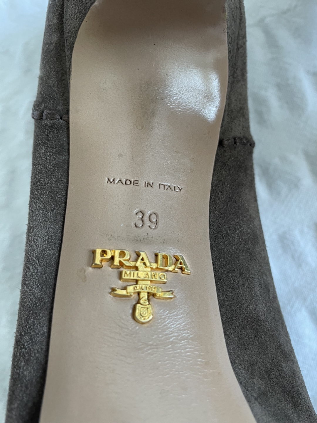 Prada Suede Platform Heels - Size 39 - photo 5