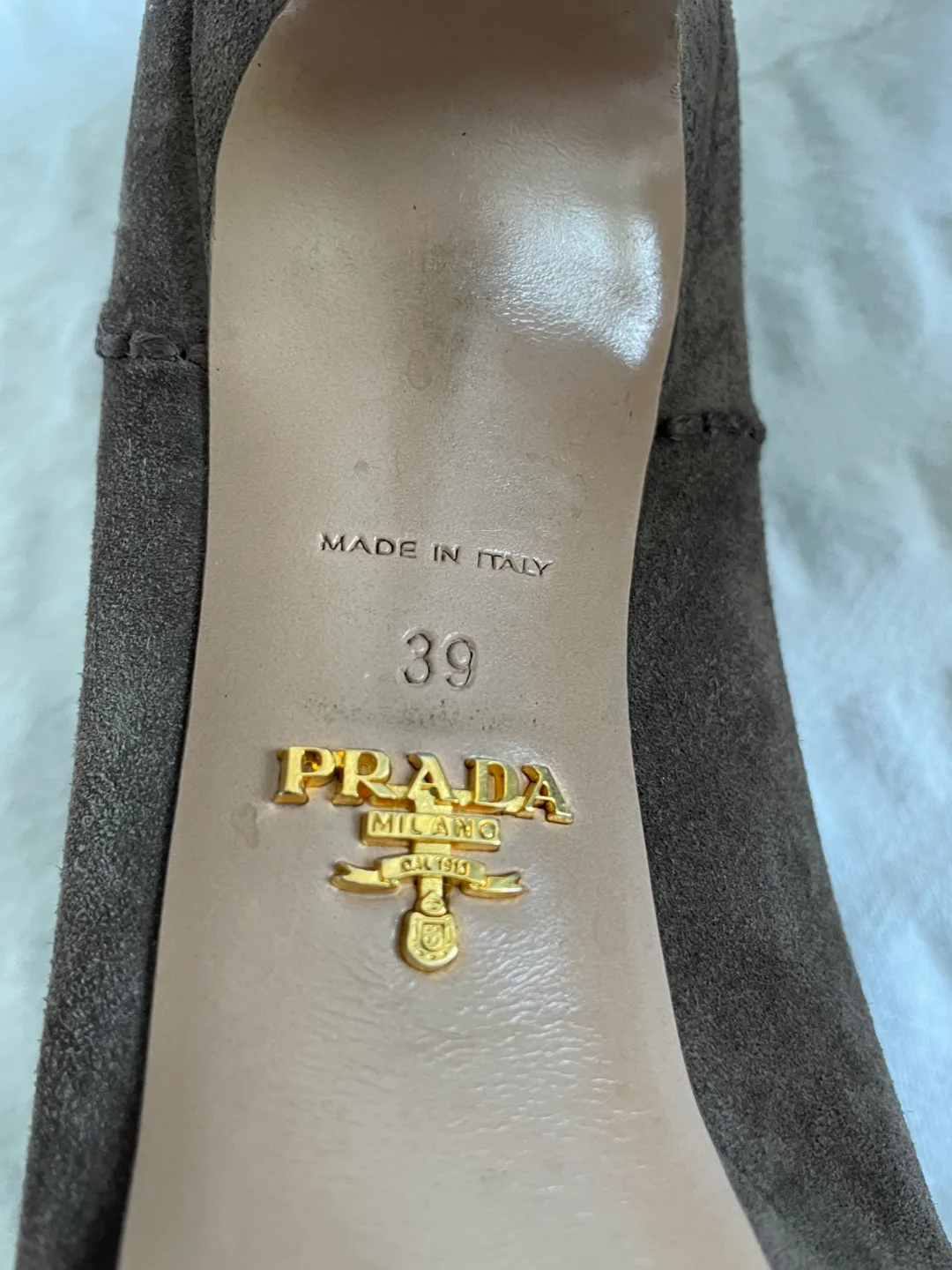 Prada Suede Platform Heels - Size 39 image indicator(5)