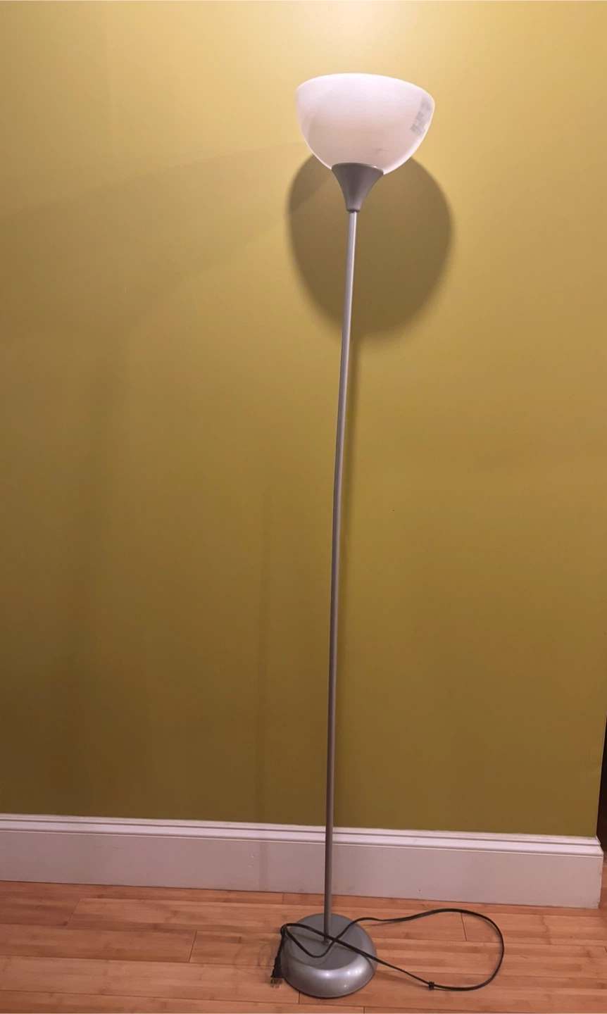 Mushroom Floor Lamp - White & gray