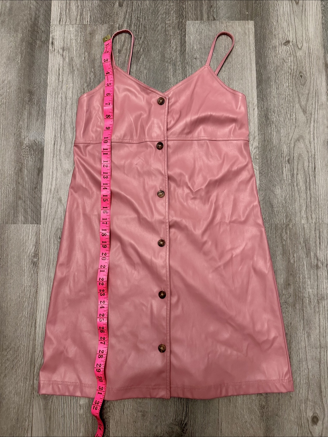 Paper Doll Pink Faux Leather Dress - photo 2