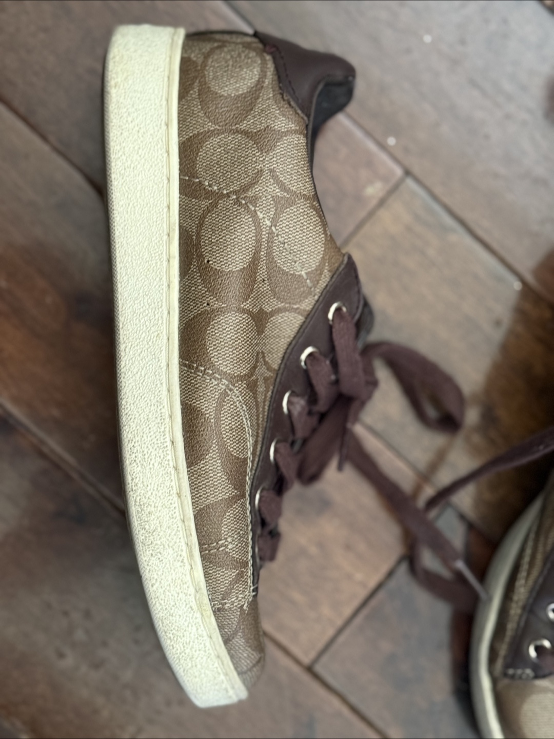Coach Brown Signature Sneakers - photo 2