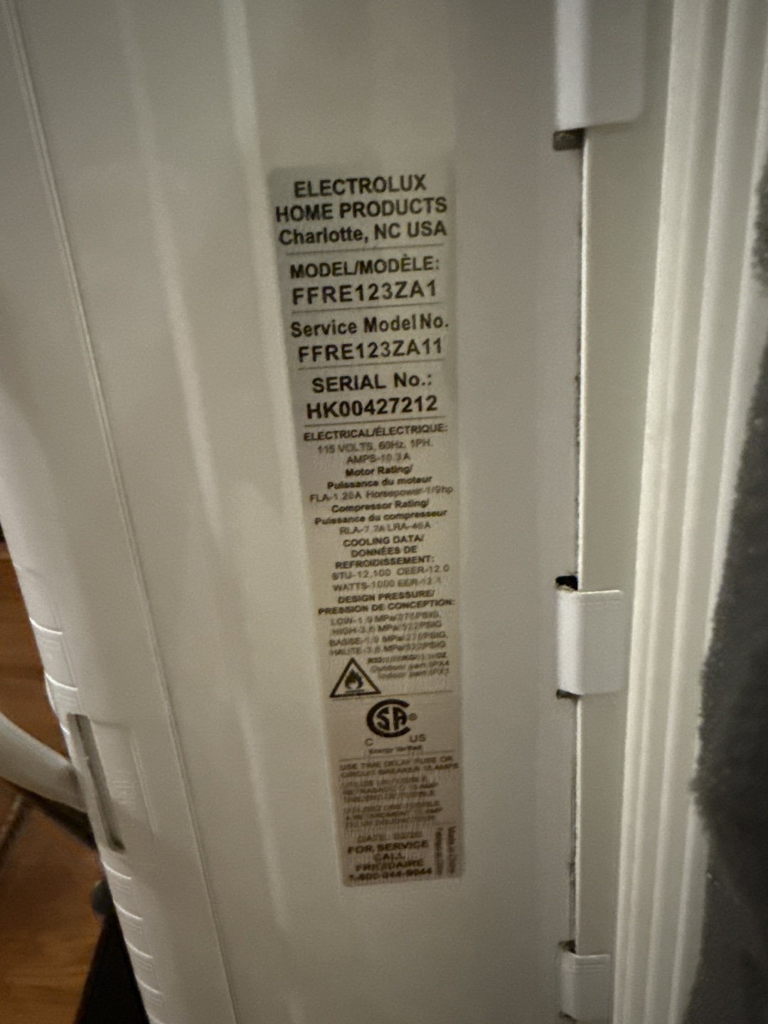 Frigidaire BTU 12,100/ Window Air Conditioner - photo 3