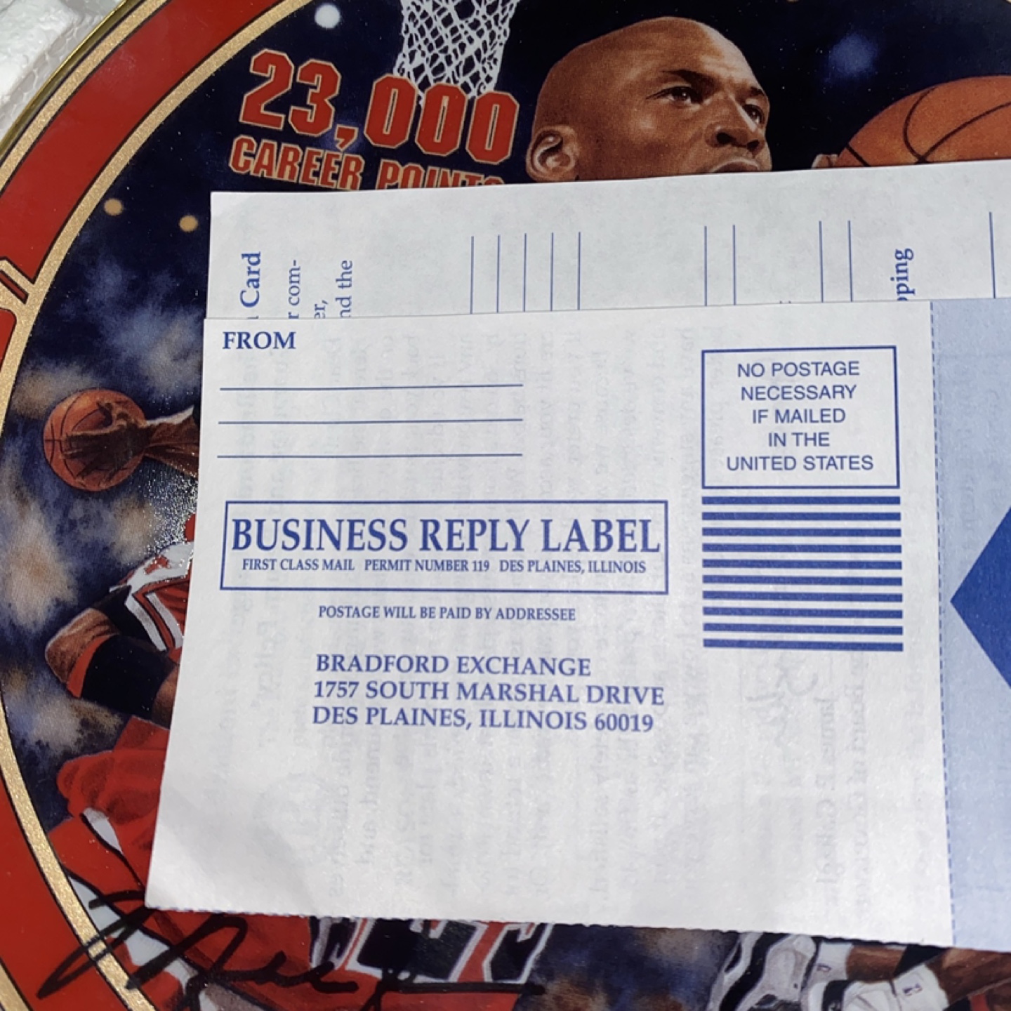 Michael Jordan NBA 101 Collector Plate - photo 5