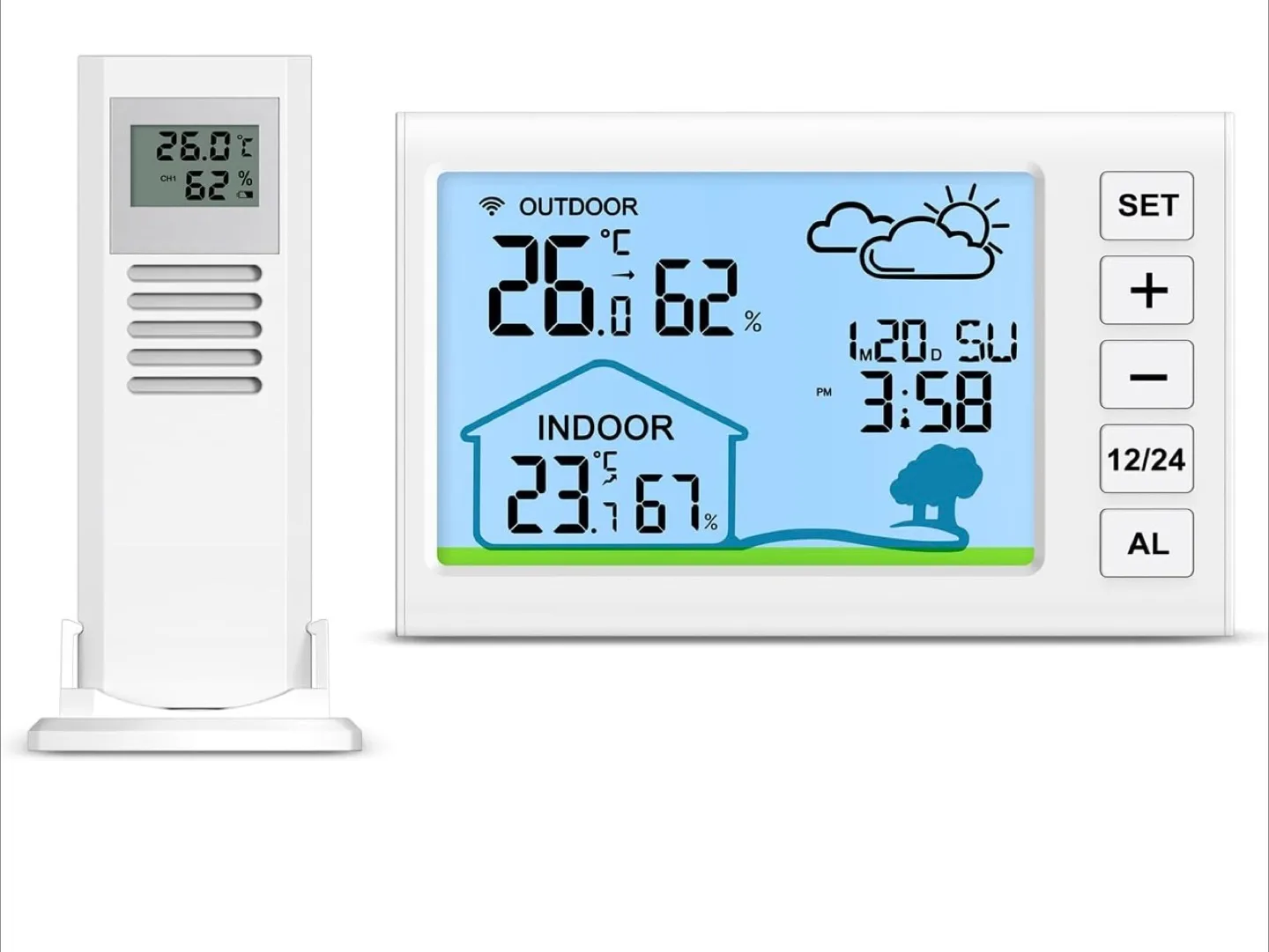 Wireless Weather Station with Remote Sensor image indicator(2)
