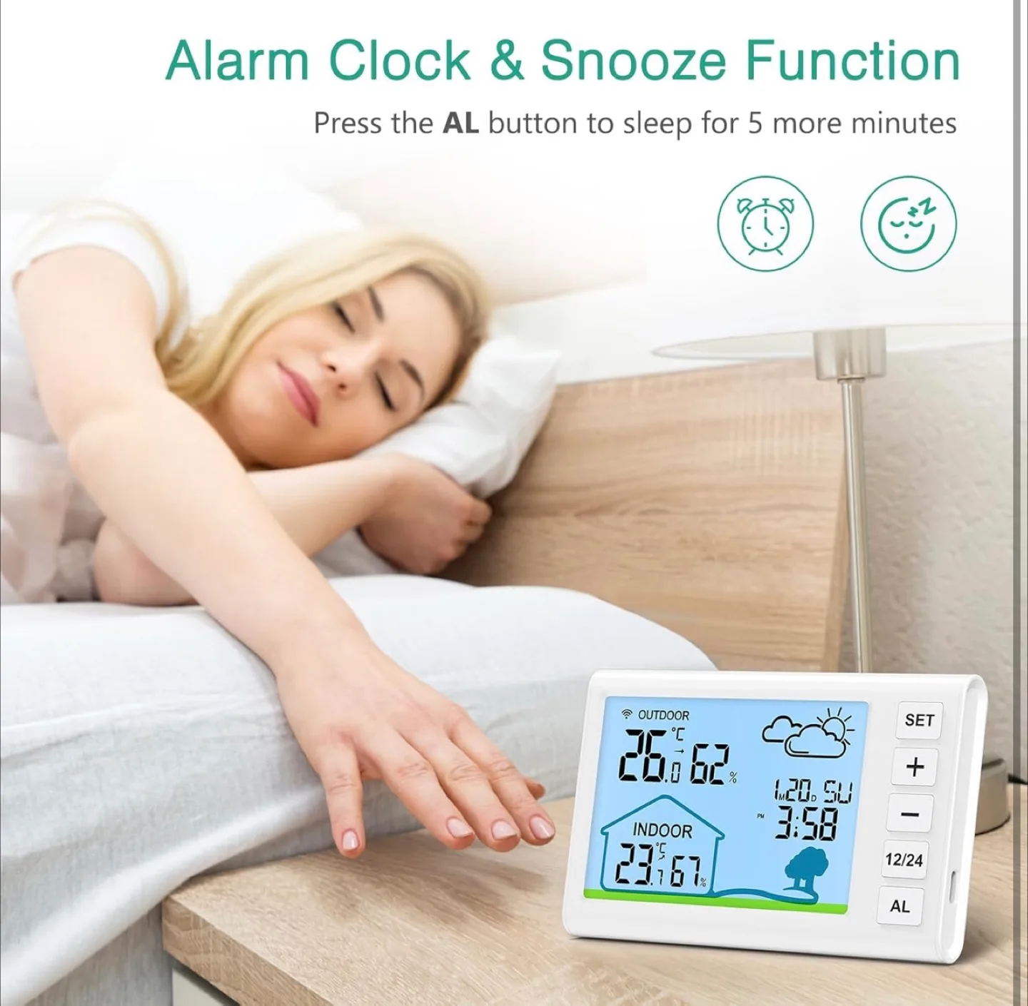 Wireless Weather Station with Remote Sensor image indicator(8)