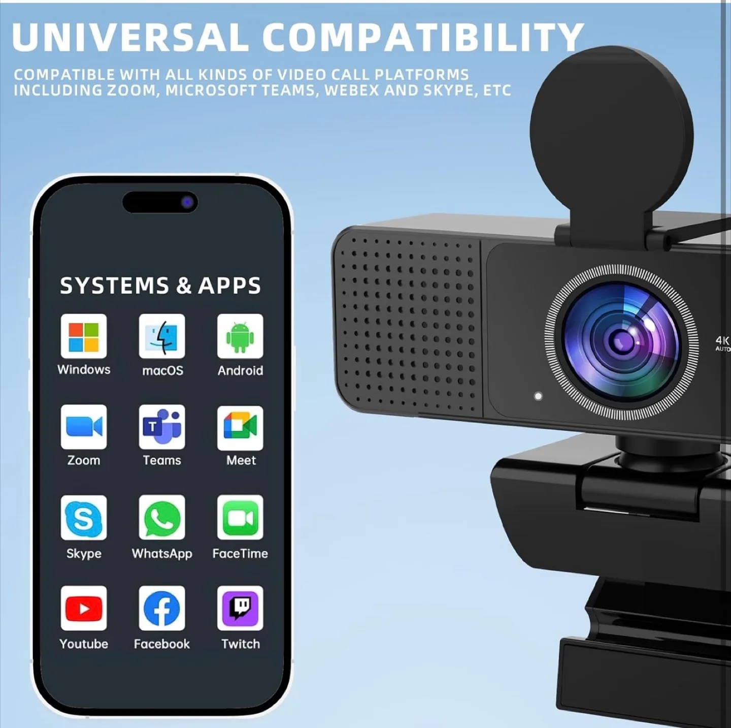 4K Webcam with Auto Focus - New in Box! image indicator(8)