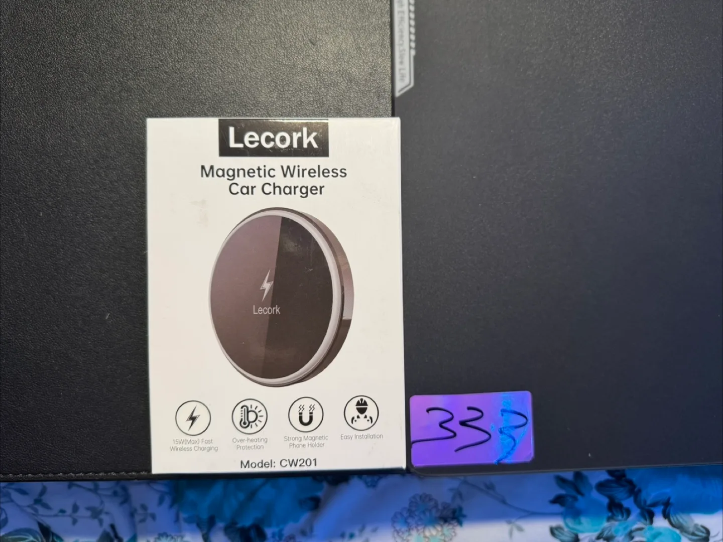 Lecork Magnetic Wireless Car Charger - New in Box! thumbnail