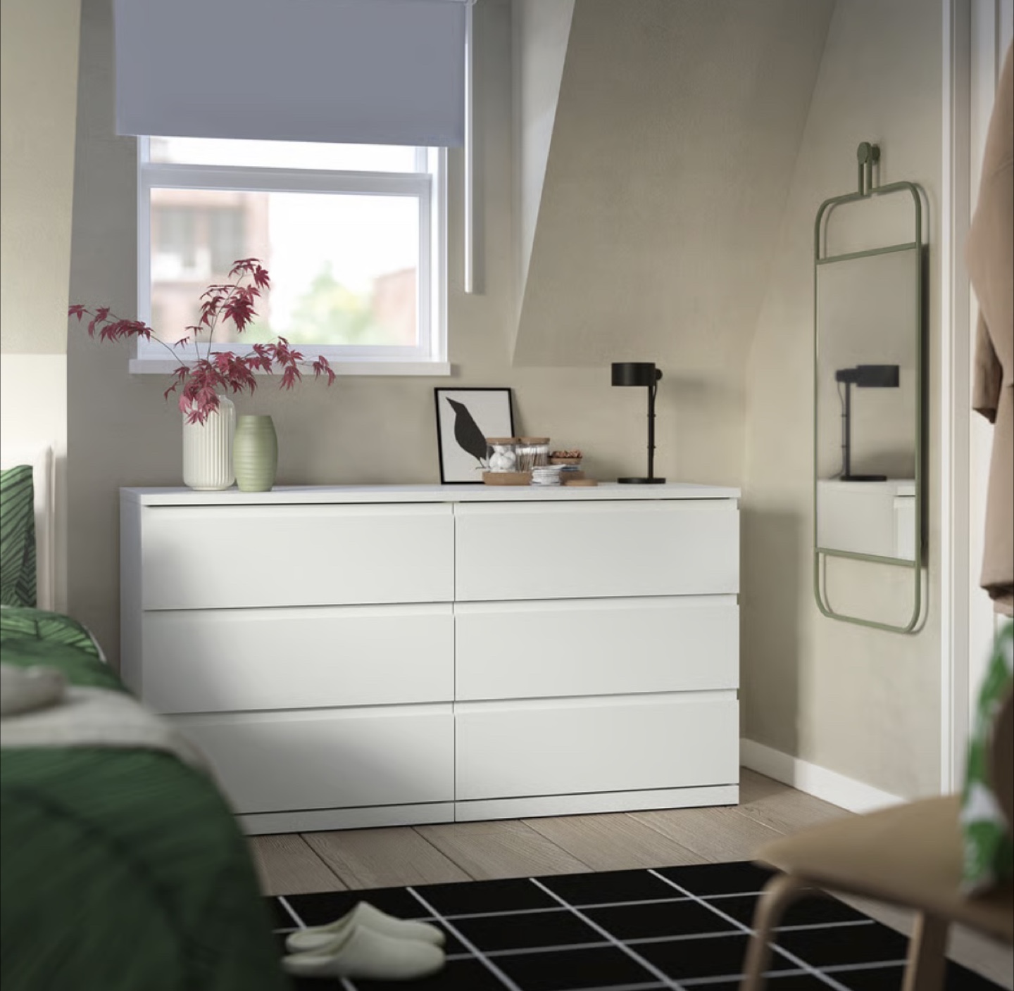 IKEA Malm 6-Drawer Dresser - White